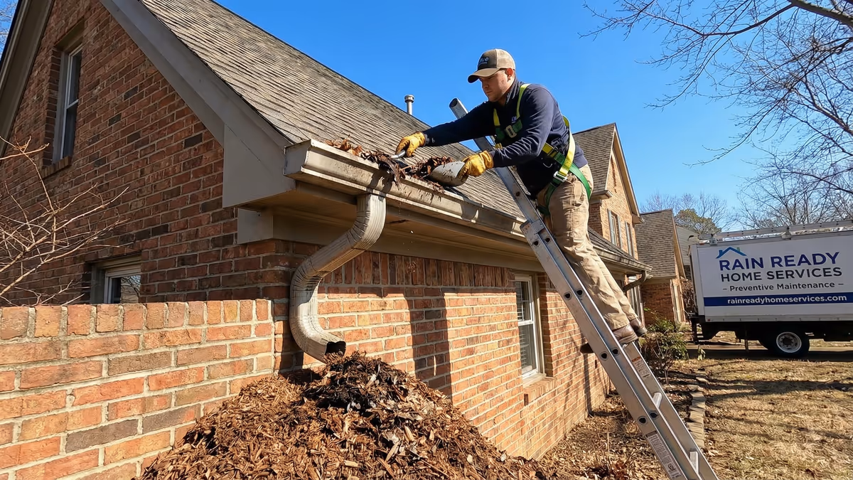 Trabalhador limpando bueiro para prevenir entupimento