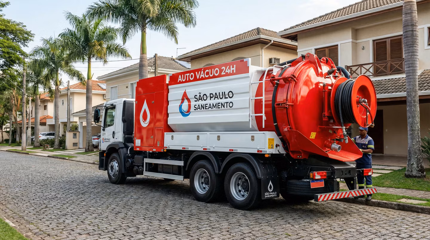 Caminhão auto vácuo